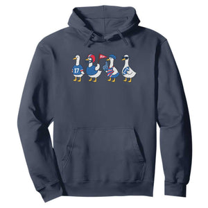 BFB Goose Hoodie Funny BFB Sports Fan Silly Gooses TS10 Navy Print Your Wear