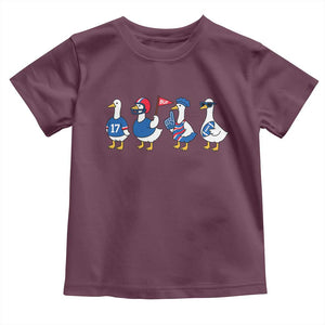 Buffalo Goose Toddler T Shirt Funny Bills Fan Silly Gooses TS10 Maroon Print Your Wear
