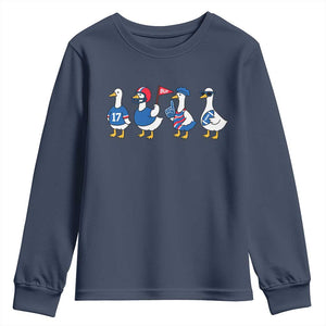 BFB Goose Youth Sweatshirt Funny BFB Sports Fan Silly Gooses TS10 Navy Print Your Wear