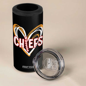 KC Game Day 4 in 1 Can Cooler Tumbler Retro Sports Fan Football Team Heart Graphic TS10 Print Your Wear