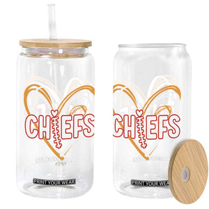 KC Game Day Glass Can Retro Sports Fan Football Team Heart Graphic TS10 Print Your Wear