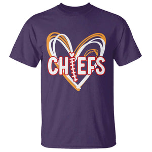KC Game Day T Shirt Retro Sports Fan Football Team Heart Graphic TS10 Purple Print Your Wear