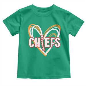 KC Game Day Toddler T Shirt Retro Sports Fan Football Team Heart Graphic TS10 Irish Green Print Your Wear
