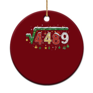 Math 67 Meme Funny Six Seven Funny Christmas Ceramic Ornament Funny Math Teacher Teen Slang Boys Kids Xmas Pajamas TS10 1pc Red Print Your Wear