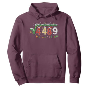 Math 67 Meme Funny Six Seven Funny Christmas Hoodie Funny Math Teacher Teen Slang Boys Kids Xmas Pajamas TS10 Maroon Print Your Wear