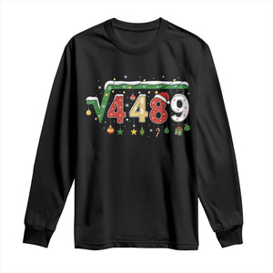 Math 67 Meme Funny Six Seven Funny Christmas Long Sleeve Shirt Funny Math Teacher Teen Slang Boys Kids Xmas Pajamas TS10 Black Print Your Wear