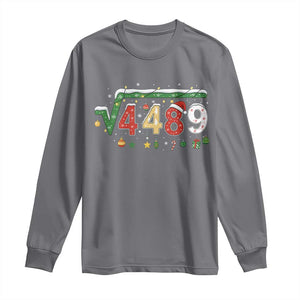 Math 67 Meme Funny Six Seven Funny Christmas Long Sleeve Shirt Funny Math Teacher Teen Slang Boys Kids Xmas Pajamas TS10 Charcoal Print Your Wear