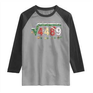 Math 67 Meme Funny Six Seven Funny Christmas Raglan Shirt Funny Math Teacher Teen Slang Boys Kids Xmas Pajamas TS10 Sport Gray Black Print Your Wear