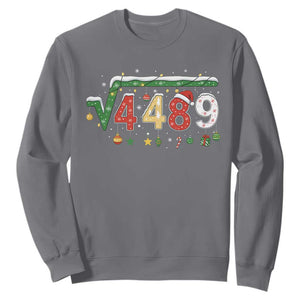 Math 67 Meme Funny Six Seven Funny Christmas Sweatshirt Funny Math Teacher Teen Slang Boys Kids Xmas Pajamas TS10 Charcoal Print Your Wear