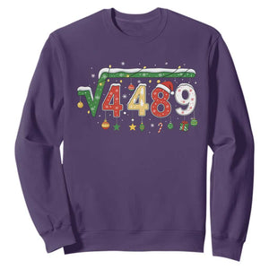 Math 67 Meme Funny Six Seven Funny Christmas Sweatshirt Funny Math Teacher Teen Slang Boys Kids Xmas Pajamas TS10 Purple Print Your Wear
