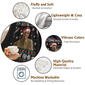 Charlie Hunnam Ed Gein Ugly Christmas Throw Blanket Monster Movie I'm Going Drinking TS10 Print Your Wear