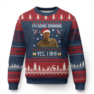 Charlie Hunnam Ed Gein Ugly Xmas Ugly Christmas Sweater Monster Movie I'm Going Drinking TS10 Navy Red Print Your Wear