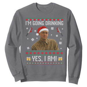 Charlie Hunnam Ed Gein Ugly Christmas Sweatshirt Monster Movie I'm Going Drinking TS10 Charcoal Print Your Wear