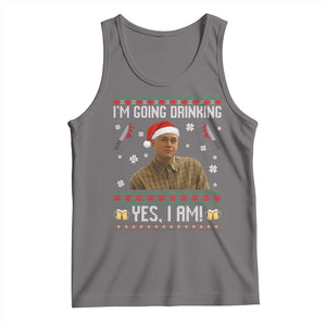 Charlie Hunnam Ed Gein Ugly Christmas Tank Top Monster Movie I'm Going Drinking TS10 Deep Heather Print Your Wear
