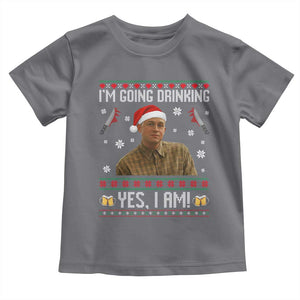 Charlie Hunnam Ed Gein Ugly Christmas Toddler T Shirt Monster Movie I'm Going Drinking TS10 Charcoal Print Your Wear