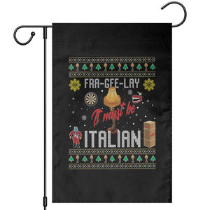 Leg Lamp Christmas Garden Flag Funny Ugly Xmas Fra Gee Lay TS10 Black Print Your Wear