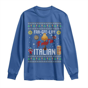 Leg Lamp Christmas Long Sleeve Shirt Funny Ugly Xmas Fra Gee Lay TS10 Royal Blue Print Your Wear