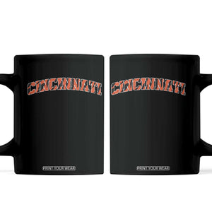 Vintage BFT Football Coffee Mug Retro Sports Style 80s 90s Cincy Cin City TS10 Black Print Your Wear