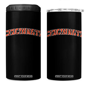 Vintage BFT Football 4 in 1 Can Cooler Tumbler Retro Sports Style 80s 90s Cincy Cin City TS10 One Size: 16 oz Black Print Your Wear