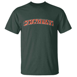 Vintage BFT Football T Shirt Retro Sports Style 80s 90s Cincy Cin City TS10 Dark Forest Green Print Your Wear
