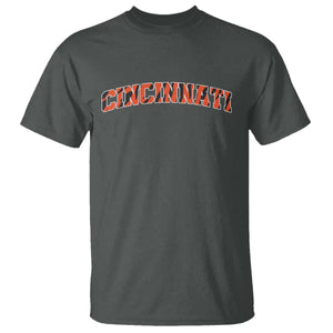 Vintage BFT Football T Shirt Retro Sports Style 80s 90s Cincy Cin City TS10 Dark Heather Print Your Wear