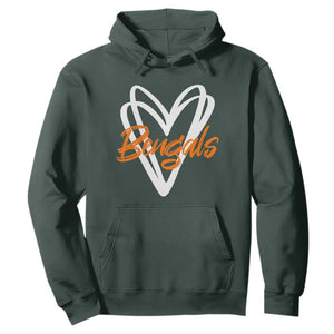 BFT Lovers Hoodie Inspirational Athletic Name Design Sports Fan TS10 Dark Forest Green Print Your Wear