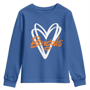 BFT Lovers Youth Sweatshirt Inspirational Athletic Name Design Sports Fan TS10 Royal Blue Print Your Wear