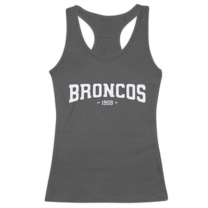 Vintage DFB Racerback Tank Top Classic Game Day Print Retro Varsity Football TS10 Dark Heather Print Your Wear