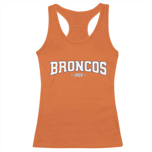 Vintage DFB Racerback Tank Top Classic Game Day Print Retro Varsity Football TS10 Orange Print Your Wear