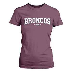 Vintage DFB T Shirt For Women Classic Game Day Print Retro Varsity Football TS10 Maroon Print Your Wear