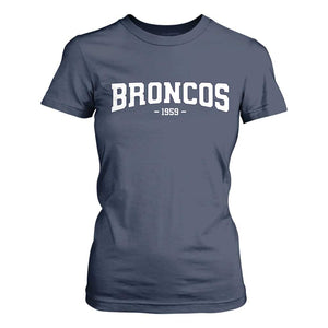 Vintage DFB T Shirt For Women Classic Game Day Print Retro Varsity Football TS10 Navy Print Your Wear