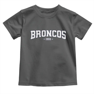 Vintage DFB Toddler T Shirt Classic Game Day Print Retro Varsity Football TS10 Dark Heather Print Your Wear