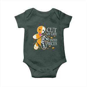 Gingerbread Christmas Baby Onesie Cut My Life Into Pieces Goth Black Aesthetics TS10 Print Your Wear
