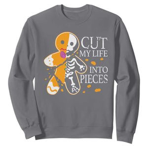 Gingerbread Christmas Sweatshirt Cut My Life Into Pieces Goth Black Aesthetics TS10 Charcoal Print Your Wear