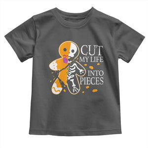 Gingerbread Christmas Toddler T Shirt Cut My Life Into Pieces Goth Black Aesthetics TS10 Dark Heather Print Your Wear