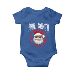 Hail Santa Christmas Baby Onesie Goth Christmas Horror Lover Gift TS10 Royal Blue Print Your Wear