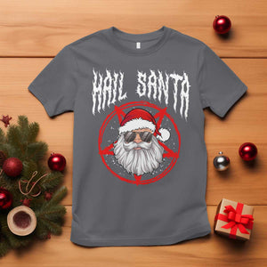 Hail Santa Christmas T Shirt Goth Christmas Horror Lover Gift TS10 Charcoal Print Your Wear