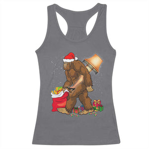 Bigfoot Christmas Racerback Tank Top Xmas Movie Sasquatch Lovers TS10 Charcoal Print Your Wear