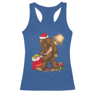 Bigfoot Christmas Racerback Tank Top Xmas Movie Sasquatch Lovers TS10 Royal Blue Print Your Wear