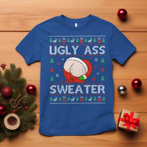 Funny Santa Christmas T Shirt Ugly Ass XMas Elephant Gift for Him TS10 Royal Blue Print Your Wear