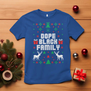 African American Family Christmas T Shirt Dope Black Family Matching Ugly Christmas TS10 Royal Blue Print Your Wear