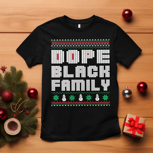 African American Family Christmas T Shirt Dope Black Family Matching Ugly Xmas TS10 Black Print Your Wear