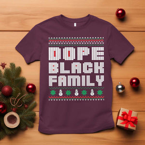 African American Family Christmas T Shirt Dope Black Family Matching Ugly Xmas TS10 Maroon Print Your Wear