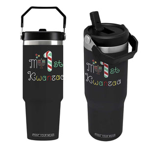 My 1st Kwanzaa Flip Straw Tumbler Babys First Kwanzaa Kinara Gift TS10 One Size: 30 oz Black Print Your Wear