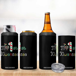 My 1st Kwanzaa 4 in 1 Can Cooler Tumbler Babys First Kwanzaa Kinara Gift TS10 Print Your Wear
