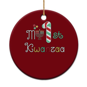 My 1st Kwanzaa Ceramic Ornament Babys First Kwanzaa Kinara Gift TS10 1pc Red Print Your Wear