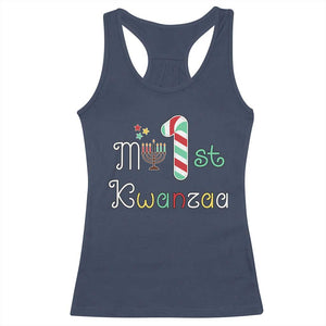 My 1st Kwanzaa Racerback Tank Top Babys First Kwanzaa Kinara Gift TS10 Navy Print Your Wear