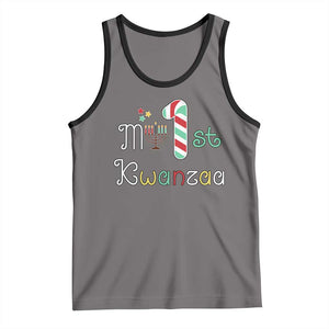 My 1st Kwanzaa Tank Top Babys First Kwanzaa Kinara Gift TS10 Deep Heather Black Print Your Wear