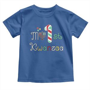 My 1st Kwanzaa Toddler T Shirt Babys First Kwanzaa Kinara Gift TS10 Royal Blue Print Your Wear