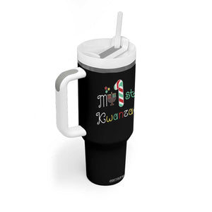 My 1st Kwanzaa Tumbler With Handle Babys First Kwanzaa Kinara Gift TS10 Print Your Wear